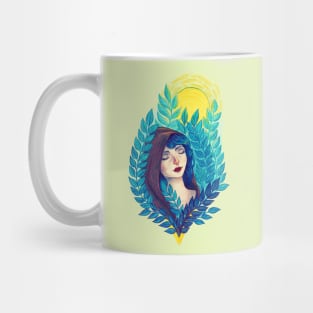 Green heart Mug